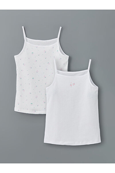 LC Waikiki Ozmarka Nova Sezona četvrtasti izrez Majica za devojčice 2-pak