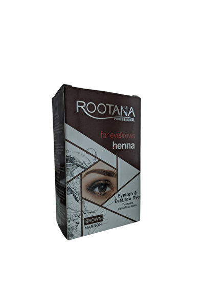 No branded Rootana Pro Henna Cream Brow Dye, Waterproof, Long-Lasting, Brown