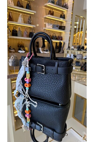 KRISTE BELL İthal Kemerli Ve Aksesuarlı Uzun Askılı Kadın Yarma Deri Çanta -27091-