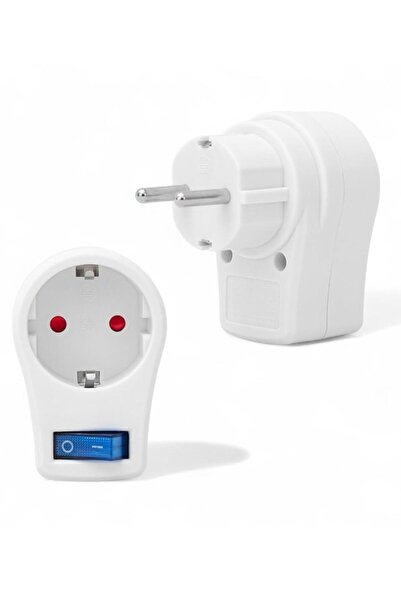 Axe Tools 10A 2500W Single Surge Protected Socket – White, with Switch, Power...