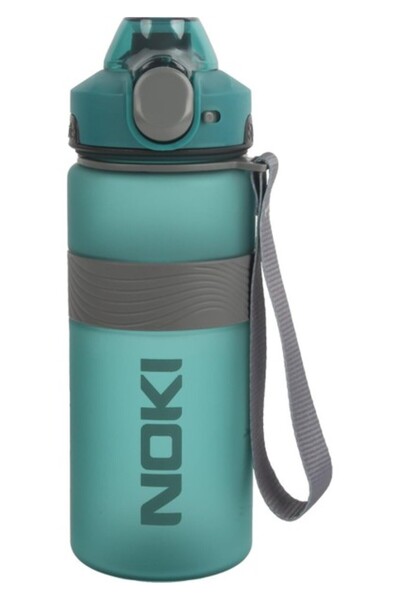 Noki Sticlă Tritan Soft Touch cu capac automat, cu bandă din silicon, cu curea, 750 ml (T-0121)