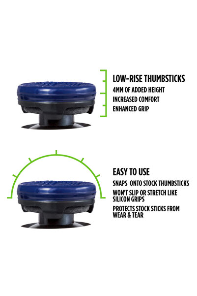 No branded Grip-uri pentru joystick-uri KontrolFreek OMNI (2) pentru PS5/PS4, Precizie și confort, Albastru