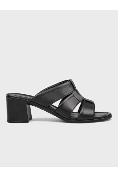 Sadık Yılmaz Women's summer 7cm heeled slipper - 575 15-20 - black