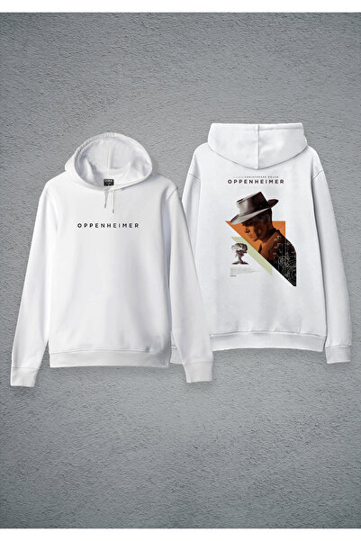 MODA Опенхаймер Печатно бяло суитчър с качулка