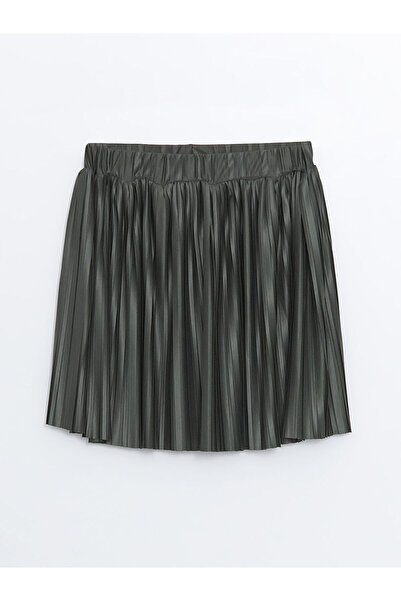 LC Waikiki Pleated Girl's Skirt with Elastic Waist