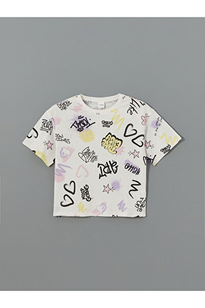 LC Waikiki Top de pijama pentru fete Özmarka, nou sezon, cu decolteu tip crew...