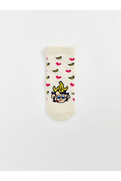 LC Waikiki Nostaljik Maymun Baskılı Anne Bebek Soket Çorap
