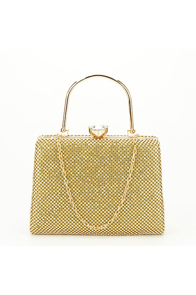 SOFILINE Geantă tip clutch aurie cu pietricele B-BYH-877 05