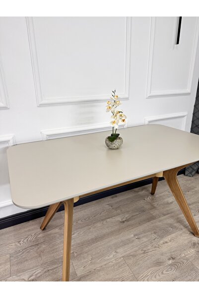 ECCES BB 80 x 140 Mutfak Masası Krem MDF Salon ve Mutfak Masası Yemek Masası