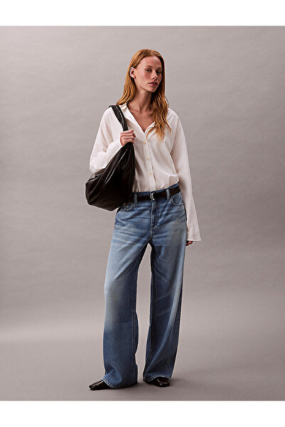 Calvin Klein Women's Low Rise Baggy Diamond Jean Pants