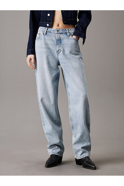 Calvin Klein بنطلون جينز فضفاض للنساء من التسعينيات