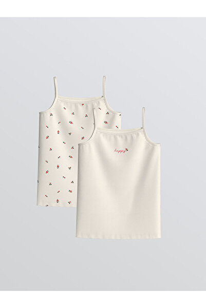 LC Waikiki New Season Square Collar Girl's Undershirt 2-Piece