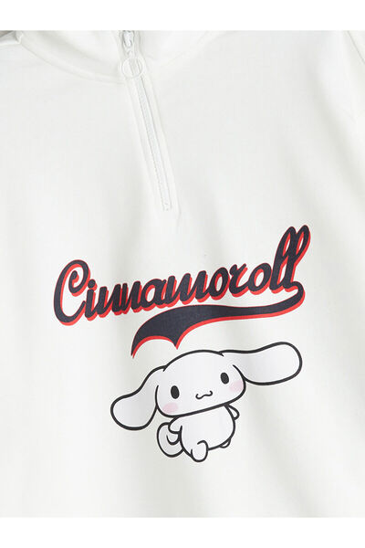 LC Waikiki LCW Kids Dik Yaka Cinnomoroll Baskılı Kız Çocuk Sweatshirt