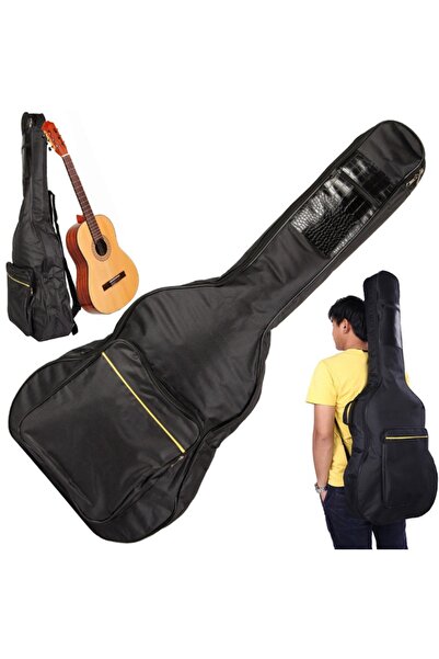 VERK Husa eleganta pentru chitara clasica, cu buzunare, impermeabila, 105x42x12cm