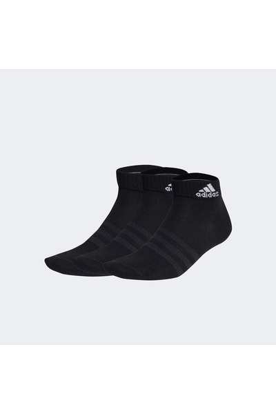 adidas Thin and Light Bilek Boy 3'lü Unisex Siyah Çorap