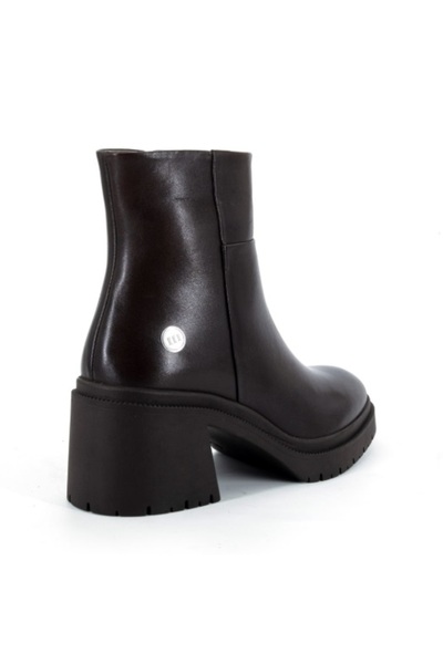 Mammamia D25KB-8470 Hakiki Deri Platform Taban Ortopedik Kadın Bot