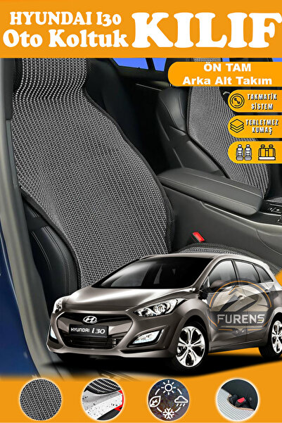 STS Oto Aksesuar غطاء مقعد سيارة هيونداي i30 متوافق مع سلسلة بلاك بريستيج من ...