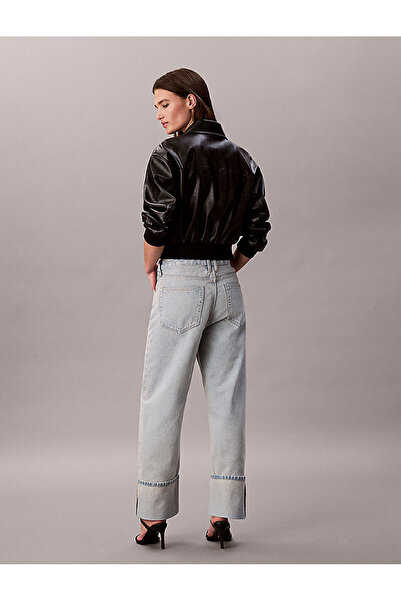 Calvin Klein Women's Relaxed Crop Cuff Jean Pants