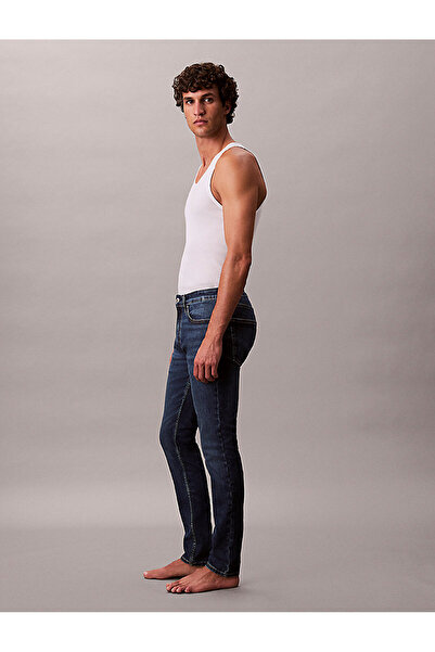 Calvin Klein Erkek Skinny Oil Slick Jean Pantolon