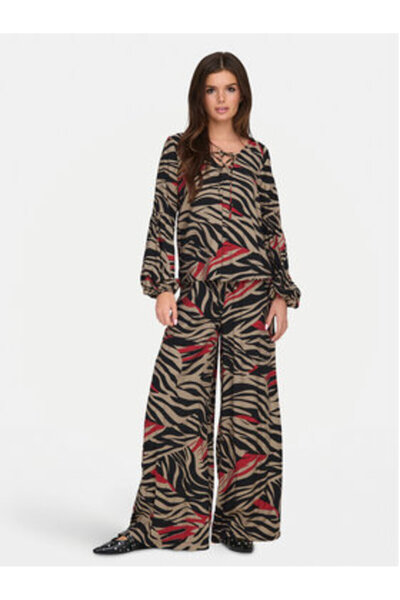 JDY Γυναικείο Παντελόνι Palazzo 15339049 Πολύχρωμο