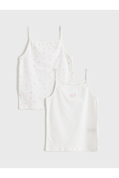 LC Waikiki Özmarka New Season Square Neck Girls' Tank Top