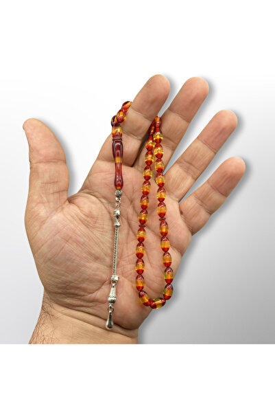 Kt GALATASARAY RENKLİ SÜRMELİ TOZ KEHRİBAR TESBİH