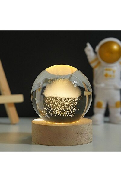 de Decorative LED Lamp, with 3D Crystal Ball Rain Cloud