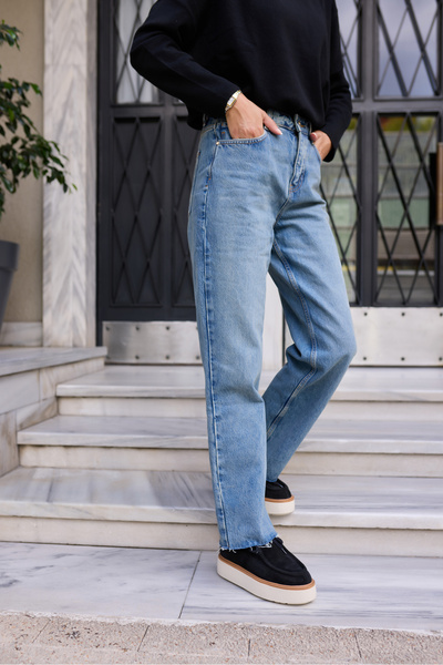 ANGELİNA JONES PAULA KADIN LACİVERT SUET TUY DETAY BOT