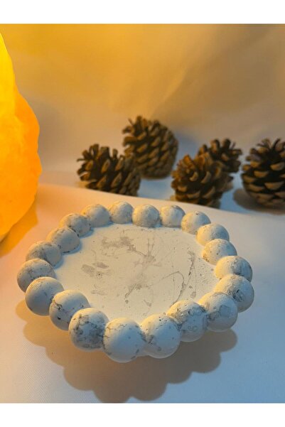 Ferdali Dekoratif Biblo Yuvarlak Tabak Tütsülük Organizer Tabak Bardak Altlığ...