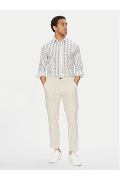 JOOP JEANS Ανδρικό Πουκάμισο 10019531 30045983 Μπεζ