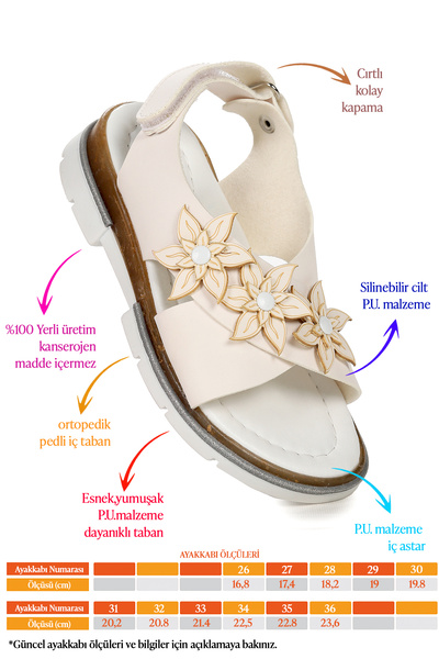 KARAMAZI Daily Girl's Baby Sandals Şb22722440-49