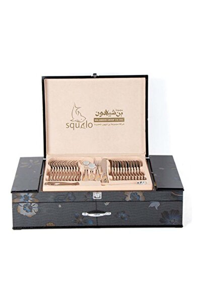 SQUALO 72-Piece Stainless Steel Tableware Set Silver/Gold