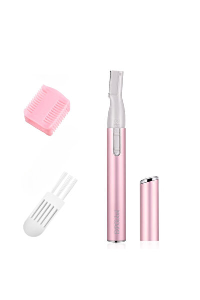 OEM Aparat de tuns sprâncene electric, corp, brațe, picioare, alimentat cu baterii, ușor de utilizat, fără fir, roz