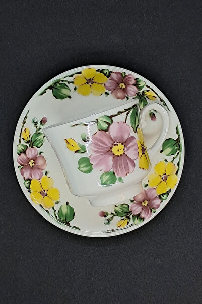 ABBETC Ceranova Winterling Vintage Porcelain Tea Cup 2 Pieces 140 ml