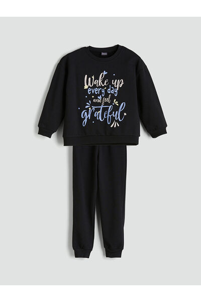 LC Waikiki Crew Neck Girl's Pajama Set