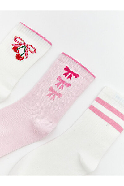 LC Waikiki Peak Yeni Sezon Desenli Kız Çocuk Soket Çorap 5'li