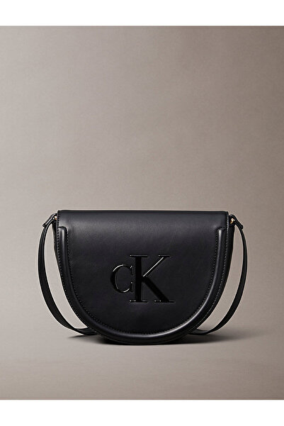 Calvin Klein Women's Bold Ck Saddle Crossbody Bag