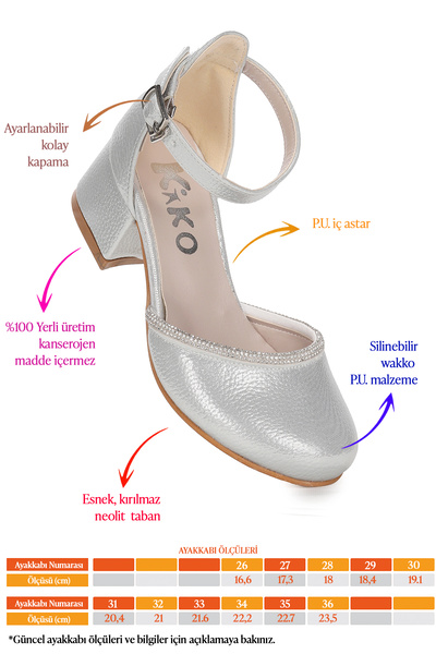 KARAMAZI Ressa Stoned Girl's 5 cm Heeled Sandals Evening Dress Shoes