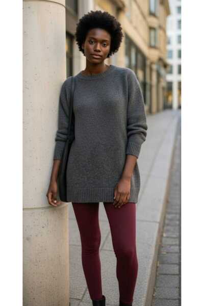 blackbonds Oversize Comfortable Fit Colorful Crew Neck Knit Sweater