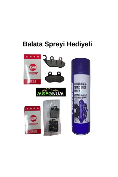 Motonum Sym Jet x 125 Ön ve Arka Fren Balata Takımı Balata Spreyi Hediyeli OR02