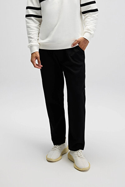 Ellesse Βαμβακερό παντελόνι με κανονική εφαρμογή κανονικής μέσης, ίσιο πόδι Ανδρικό παντελόνι EM546