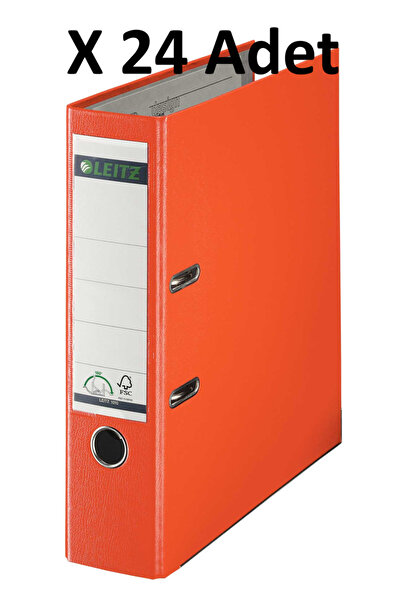 Leitz Офісний папка широка пластикова помаранчева 1010T 24 шт. в коробці