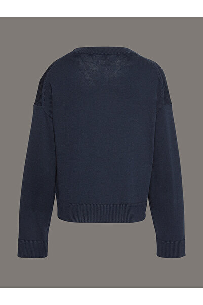 Calvin Klein Kadın Long Sleeve Smooth Kazak