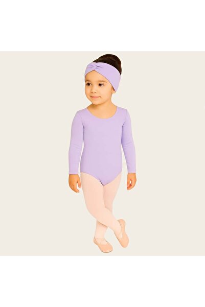 Ada Kostüm Tasarım Lilac Long Sleeve Ballet Leotard-Children