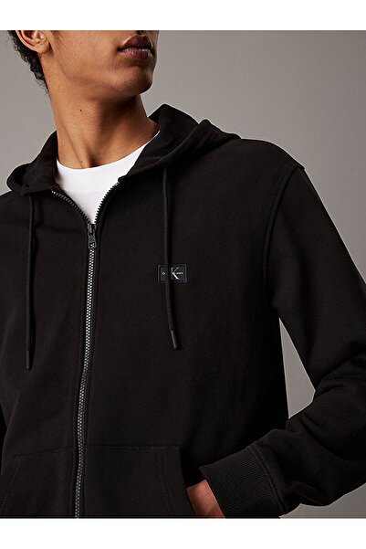 Calvin Klein Men's Woven Label Zip Sweatshirt