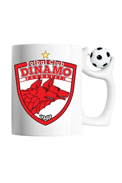 T&M Personalizare Cana cu minge fotbal - „Fotbal club Dinamo Bucuresti”, 330 ml