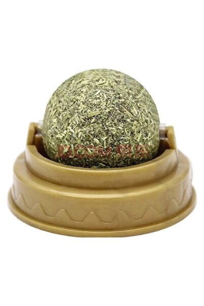 victiny Jucărie pentru pisici VICTINY® Minge din iarbă Catnip cu spate adeziv...