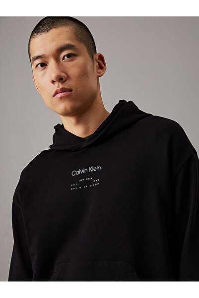 Calvin Klein Men's Raised Editorial Logo Sweatshirt