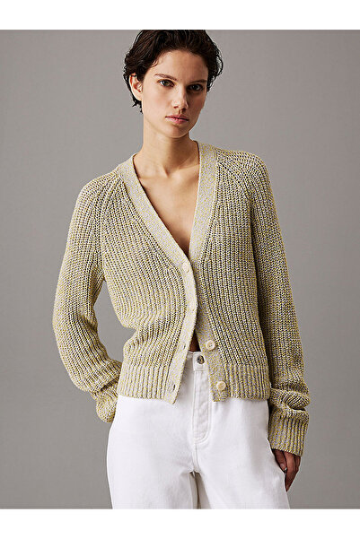 Calvin Klein سترة نسائية ذات ملمس مولين