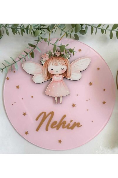 Çemrek Süs Parti Fairy Girl Door Decoration Doll Door Decoration
